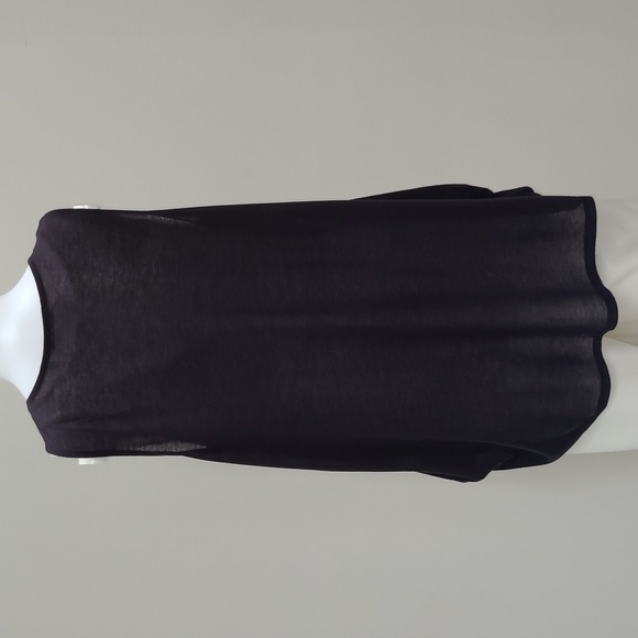 NWOT Three Dots Sheer Drape Top - Picture 5 of 11